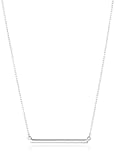 Amazon Collection Sterling Silver Horizontal Bar Necklace, 18'