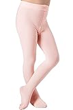 DIPUG Ballet Tights for Girls Dance Tights Toddler Pink Ballet Tights Girls Thick Soft Footed Kids Ballet Tights, Ballet Pink Size 3-5 Years, 1 Pack