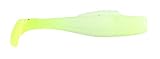 Strike King Lures RMGXGM4-70 Redfish Magic Glass Minnow Soft Bait, 4' Body Length, Glow Chartreuse Tail, per 5
