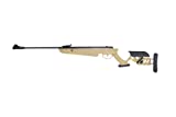 SOFT AIR USA Swiss Arms TG-1 Break Barrel 4.5mm/0.177 Cal Airsoft Rifle with 4x32 Scope, Tan, 900 FPS