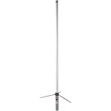 Tram 1477 Pre-Tuned 144MHz–148MHz VHF/430MHz–460MHz UHF Amateur Dual-Band Base Antenna (White Fiberglass)