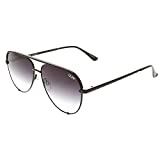 Quay Australia HIGH KEY MINI Men's and Women's Sunglasses Aviator Sunnies - Black/Fade