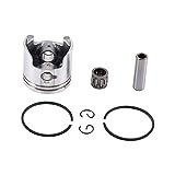 WOOSTAR 40mm Piston Ring Kit Replacement for 2 Stroke 49cc 50cc Y-Zinger Jog Moped Scooter Dirt Pit Bike Go Kart