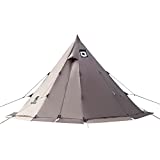 OneTigris Rock Fortress Hot Tent with Stove Jack, 4~6 Person, 4 Season Tipi Tent for Family Camping Backpacking Hunting Fishing Waterproof Wind-Proof.
