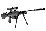 Black Ops Air Rifle .22 Hunting, Air Gun Pellet Sniper Rifle, Guns for Adults, Includes Rifle Scope, Break Barrel, High Powered Shooting, 1,000 FPS, Spring Piston, Adjustable Settings