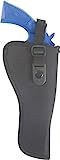 Allen Cortez Nylon Belt Holster with Sight Guard, Right-Hand, Black , 03 - 5-6.5' BBL Double-Action Revolver