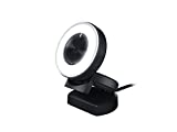Razer Kiyo Streaming Webcam: Full HD 1080p 30 FPS / 720p 60 FPS - Ring Light w/Adjustable Brightness - Built-in Microphone - Autofocus - Works with Zoom/Teams/Skype for Conferencing and Video Calling