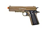 Soft AIR USA Colt 1911 A1 Spring Airsoft Pistol with Metal Slide, 345 FPS, Brown
