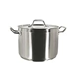 Stainless Steel Lid for 12 QT. Stock Pot Induction