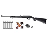 Rugеr 10/22 CO2 Powered Semiautomatic .177 Caliber Pellet Air Rifle Airgun with Wearable4U 100x Targets, 500x Pellets and 5xCO2 Tanks Bundle