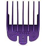 Wahl Professional #2 Color Coded Guide Comb Attachment 1/4' (6.0mm) – 3124-703 - Great for Professional Stylists and Barbers - Purple