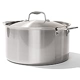 Made In Cookware - 12 Quart Stock Pot With Lid - Stainless Clad 5 Ply Construction - Induction Compatible - Professional Cookware - Made in Italy