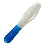 New 50 Pack 2' Bait Tube JIG Skirts Blue/White Lure Bait Fishing Equipment GAR-0179LO by KolotovichTool