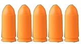 Tactical Deals Pack Of 5 Inert 10mm Auto Pistol Safety Trainer Cartridge Dummy Ammunition Ammo Shell Rounds