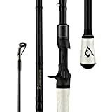 Piscifun Carbon X Casting Fishing Rod One Piece - Baitcasting Pole IM8 with Fuji Line Guide, Baitcaster Rod Lightweight 7'4' H XF 1PC