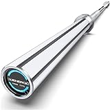 E.T.ENERGIC 7ft Olympic Barbell Bar 45lb Men's 1500-lbs Capacity Available with Hard Chrome Sleeves for Gym Home Exercises, Weightlifting and Powerlifting