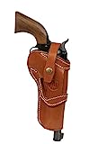 1791 GUNLEATHER Single Six Holster - Ambidextrous Leather Revolver Holster, Fits Ruger Wrangler, Heritage Rough Rider, Colt SSA and Similar Six Gun Pistols (Size 6.5) Brown