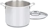 Cuisinart Chef's Classic 12-Quart Cover stockpot, Included-14.3'(L Handles) x 10.2' Includes lid Pot Only Height & Width: 8.6' (H) x 10.5' (W), Silver