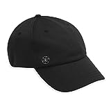 Gaiam Women's Performance Mesh Outdoor Hat - Dry Fit Sweat Headband, Pre-Shaped Bill, Adjustable Size Ball Cap (Running, Baseball, Sun, Hiking, Yoga, Golf, Tennis, Sports & Fitness) - Black