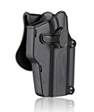 Multi-Fit Gun Holster Fits 80+ Pistols, OWB Tactical Holster for Glock/Sig Sauer/CZ/Ruger/Springfield/Beretta/S&W M&P/1911/Taurus/HK/CZ/Walther, 360° Adjustable Open Carry Holster - Right Handed