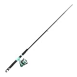 Zebco Kids Rambler Telescopic Spinning Reel and Fishing Rod Combo, 23.5-Inch to 5-Foot 3-Inch Telescoping Fishing Rod, Size 20 Reel, Pre-Spooled with 8-Pound Cajun Line, Seafoam/Black