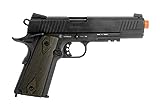 Colt 1911 CO2 Full Metal Airsoft Pistol with Adjustable Hop-Up and Blowback, 380-390 FPS, Black