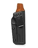 Gears and Barrels - Colt 1911 IWB Kydex Holster Leather Interior, Adjustable Right Hand Draw IWB Belt Holster, Inside Waistband Concealed Carry Holster