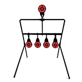 Atflbox Resetting Targets for Pellet Guns,Steel Targets for Shooting and Hunting, Rated for .177 .22 Caliber Airgun Rifle