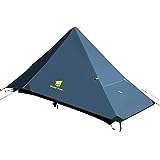 GEERTOP Ultralight Tent 1 Person 4 Season Single Man Backpacking Tent Waterproof Backpack Tent for Camping Hiking Outdoor Travel - Trekker Pole Tent
