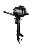 Coleman Powersports 2.6 hp Outboard Motor with Short Shaft, Black