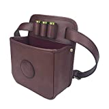 Tourbon Leather Waist Rifle Ammo Bag Shotgun Shell Holder Cartridge Pouch (Hold 12 Gauge ,16 Gauge ,20 Gauge)