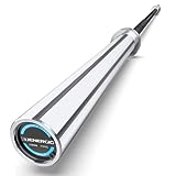 E.T.ENERGIC 7ft Olympic Barbell Bar 45LB Load 1500-lbs Capacity Available, for Gym Home Exercises, Weightlifting, Powerlifting for 2' Olympic Plates