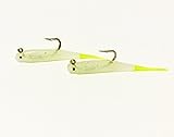 H&H Glass Minnow Double Rigs for Speckled Trout and Inshore Fishing Species Glass Minnows Double Hook Rig