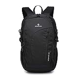 Sinotron 25L Travel Hiking Backpack Daypack for Men/Women (Black)
