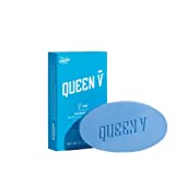 QUEEN V V Bar- Cleansing Bar, 3.5 oz., pH Balanced, Enriched with Aloe and Rose Water, For Use on External Intimate Area