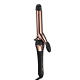 INFINITIPRO BY CONAIR Rose Gold Titanium 1-Inch Curling Iron, 1-inch barrel produces classic curls – for use on short, medium, and long hair