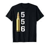 556 T Shirt for Men Five Five Six AR-15 Rifle Gun Ammo Gift