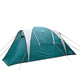 NTK Arizona GT 12 Person Tent for Family Camping | 17x8 ft Camping Tent with 2 Rooms, 2 Doors, 100% Waterproof Dome & Breathable Mesh | Outdoor Tent | 2500 mm Warm & Cold Weather Family Tent