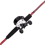 Abu Garcia 6’ Gen IKE EZ Cast Youth Fishing Rod and Reel Baitcast Combo, 1-Piece Rod, Size LP Reel, Right Hand Position, Fishing Rod and Reel for Kids