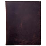 Fan&Ran Leather Journal Cover for Composition Notebooks, Moleskine XL Soft Cover, 7.5'x9.75', Bourbon Brown