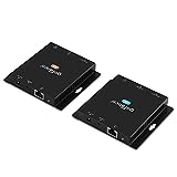 gofanco USB KVM and HDMI 1.4 Over CAT6 / CAT7 Extender – 328ft Extension, 4K @30Hz HDMI Video, 2X USB Keyboard/Mouse, Near Zero Latency, HDMI Loopout, Dual PoC, HDCP 2.2, ESD Protection (KVMHDExt100)