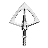 SIK F4 4-Blade Cut on Contact Fixed Blade Broadhead, Silver, One Size (ABH101F4)