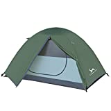 MC Backpacking Tent 1 Person Waterproof Lightweight Double Layer Free-Standing Aluminum Pole for Outdoor Camping Hiking
