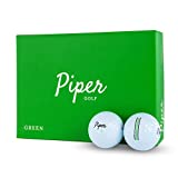 Piper Golf Premium Golf Balls for Maximum Distance and Straighter Shots | Handicap Range 15+ | USGA Approved | 1 Dozen (12-Balls) | 2-Piece Surlyn
