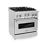 ZLINE 30' 4.0 cu. ft. Range with Gas Stove and Gas Oven in Stainless Steel (RG30)