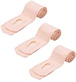 MANZI 3 Pairs Women's Girl's Dance Tights Convertible Transition Ballet Tights 40D Ballet Pink M(7-10y)