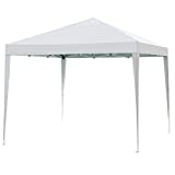 Impact Canopy 10' x 10' Canopy Tent Gazebo with Dressed Legs, White