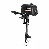 Gdrasuya10 Outboard Motor Fishing Boat Engine Tiller Control Start Marine Trolley Driver w/Water Cooling & CDI System Tiller for Superior Corrosion Protection USA STOCK (2 Stroke 3.5HP 2.5KW)