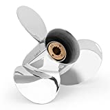 YOUNG PROPS 10 1/2 x 13 Stainless Steel Outboard Propeller for Mercury Engines 30-70 HP Reference No.48-816704A45, 13 Tooth, RH