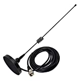 UAYESOK Dual Band Magnetic Mount Mobile Antenna 2m/70cm VHF/UHF Heavy Duty Magnet Base Antenna PL-259 Plug for Car Vehicel SUV Ham Radio Scanner Repeater System